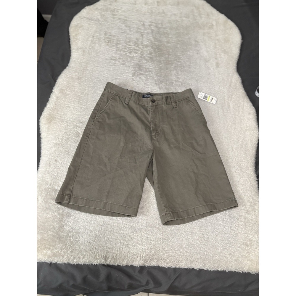 New Nautica Classic Fit Khaki Chino Shorts Size 30 Balticbrow NWT